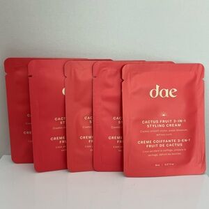 5 x 8ml DAE Cactus Fruit 3 in 1 Styling Cream Sachets. Total of 40ml, New